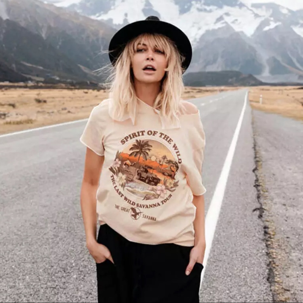 Vintage Bohemian Spirit Of The Wild Cotton Tee - Picture 4 of 6